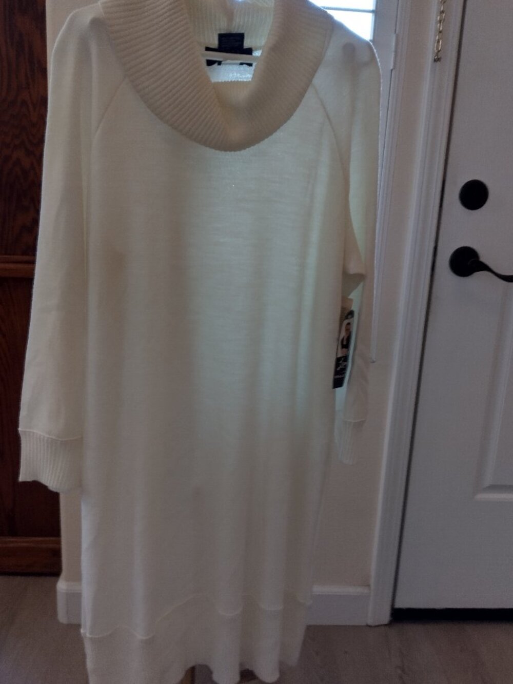 NWT Lennie for Nina Leonard Sweater Dress XL White